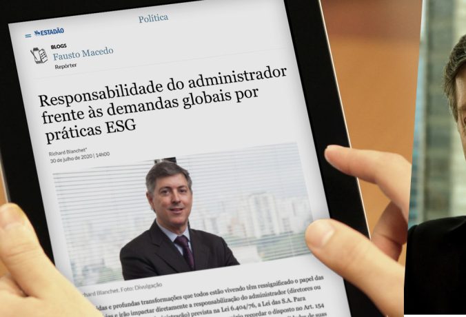 Governança Corporativa Richard Blanchet Responsabilidade do administrador frente às demandas globais por práticas ESG