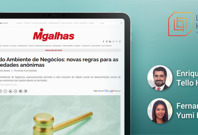 Migalhas: Lei do Ambiente de Negócios: novas regras para as sociedades anônimas