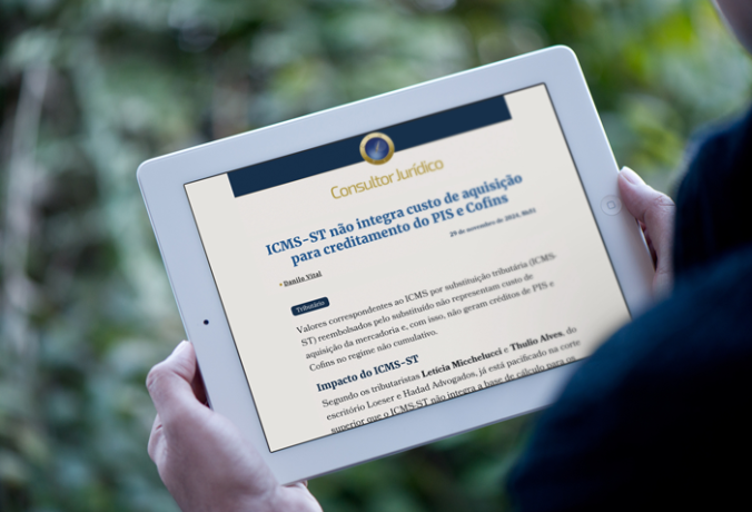 [Consultor Juridico] ICMS-ST não integra custo de aquisição para creditamento do PIS e Cofins