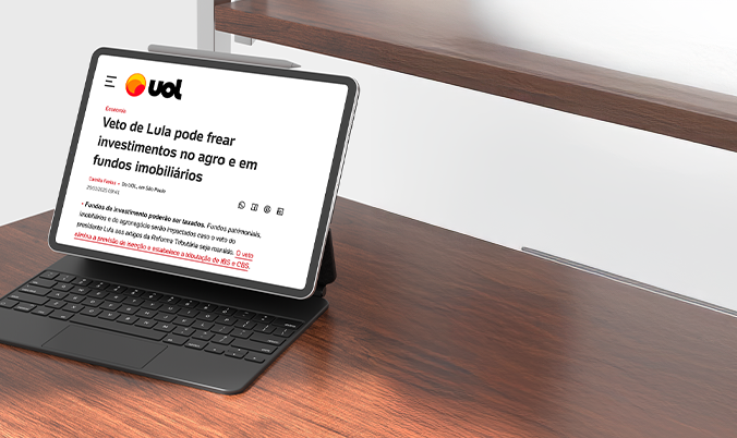 [UOL] Veto de Lula pode frear investimentos no agro e em fundos imobiliário