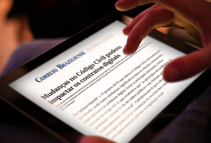 [Correio Braziliense] Mudanças no Código Civil podem impactar os contratos digitais