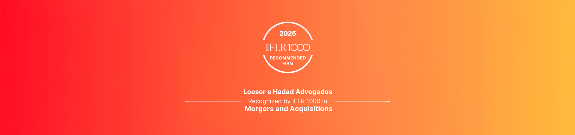 Loeser e Hadad Advogados: Recognized by IFLR 1000 in M&A
